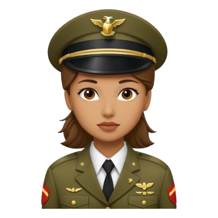 Female US Marine soldier sticker