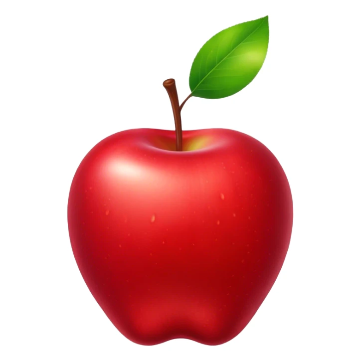 portrait of apple fruit sticker