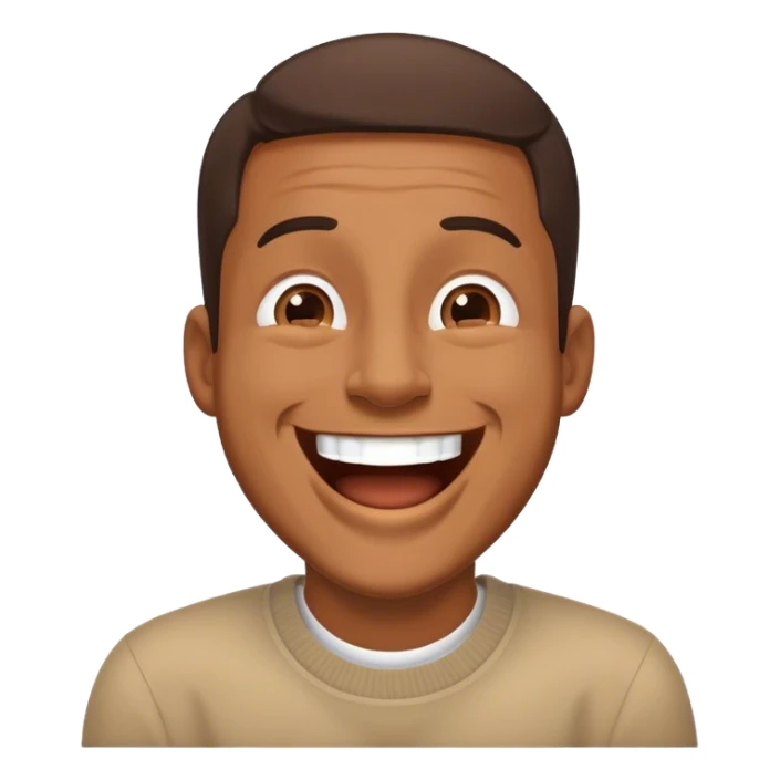 homme qui fait semblant de rigoler sticker