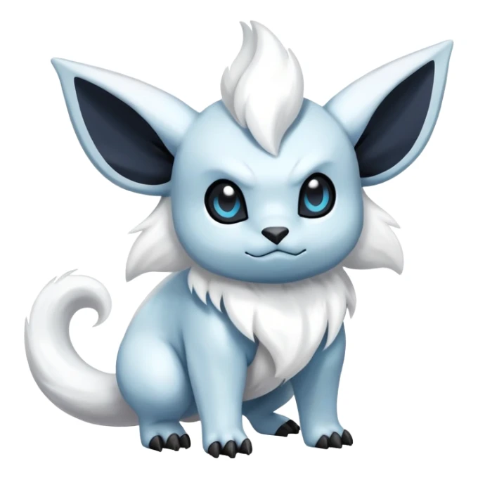 Snotty-Absol-Minccino-Pokémon-Fakémon-hybrid-creature (full body) sticker