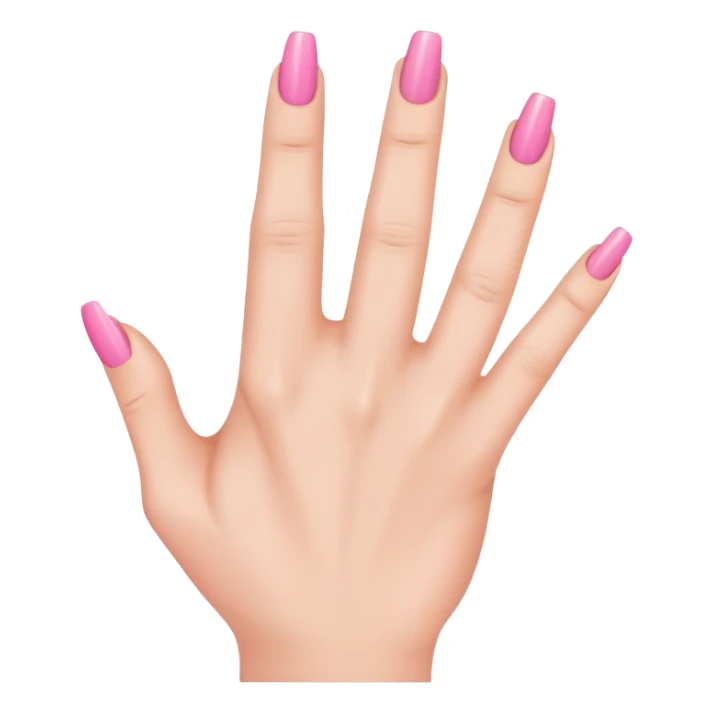 pink nailed middle finger sticker