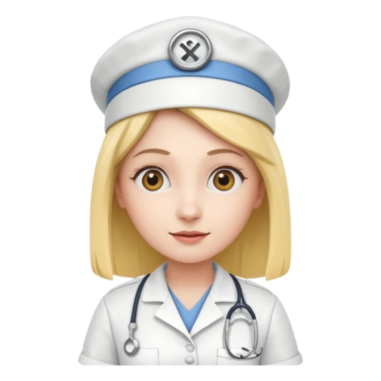 minion woman nurse sticker