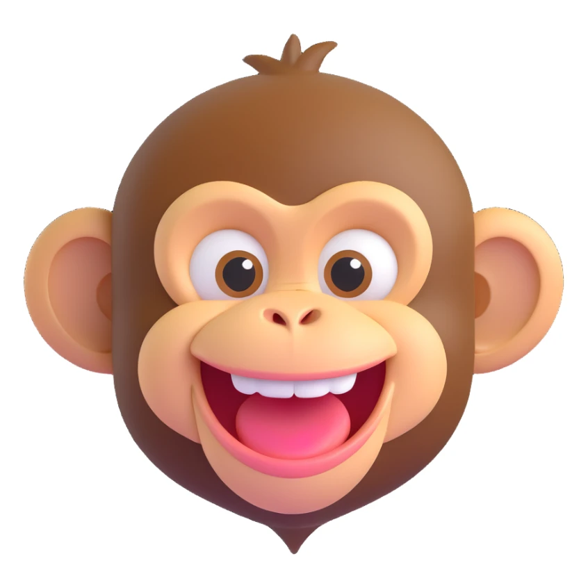 Monkey laugh  sticker