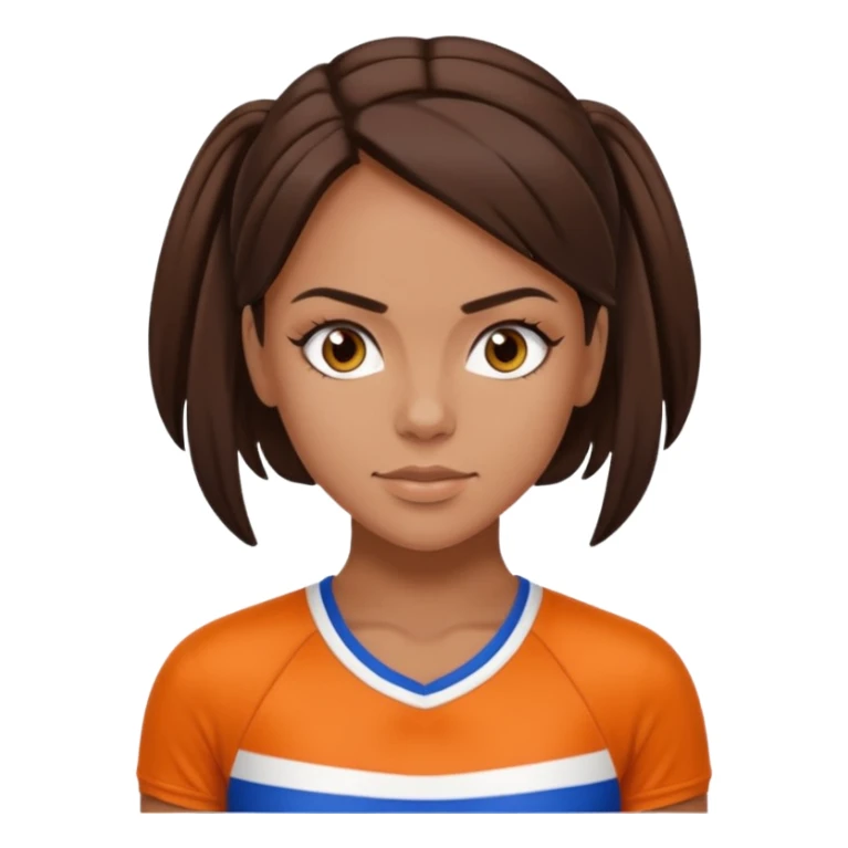 Sporty Spice with dark brown hair sticker