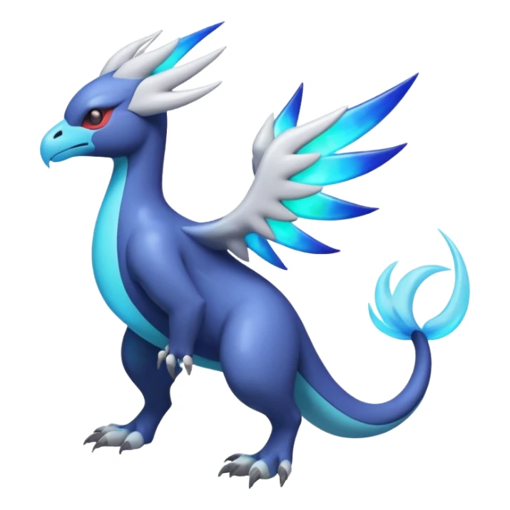 Neon Vibrant Pulsating Trail-glowing Chromatic Trico-Absol-Salamence-Silvally-fusion-hybrid sticker