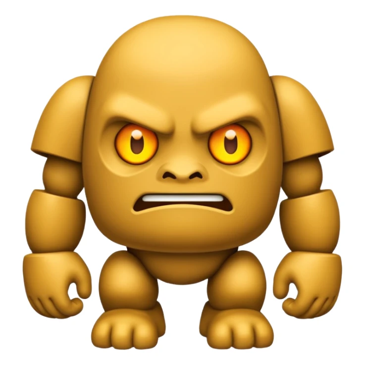 Un golem de pierre sticker
