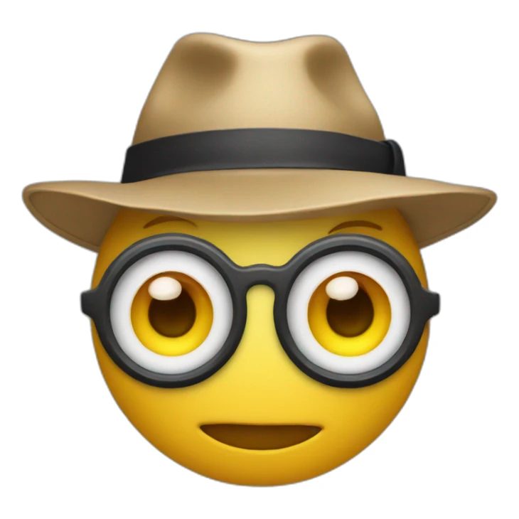 two eyes with a hat over each one sticker