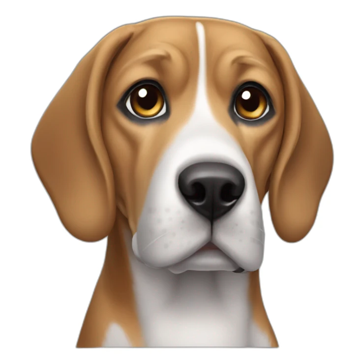 Beagle, Mastiff, Grey Color, Grey Eyes sticker