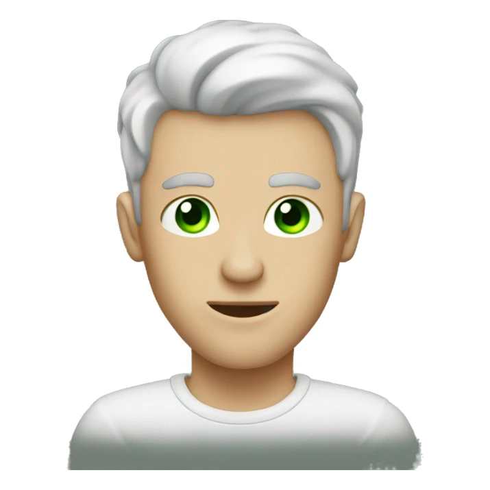 smoking guy with light browning hair and green eyes sticker