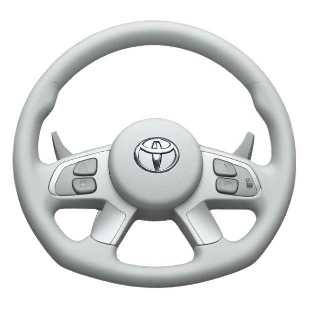 Steering wheel of toyota sticker