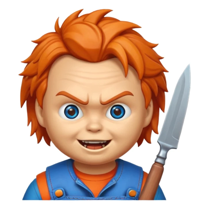 Un emojin de chuky sticker