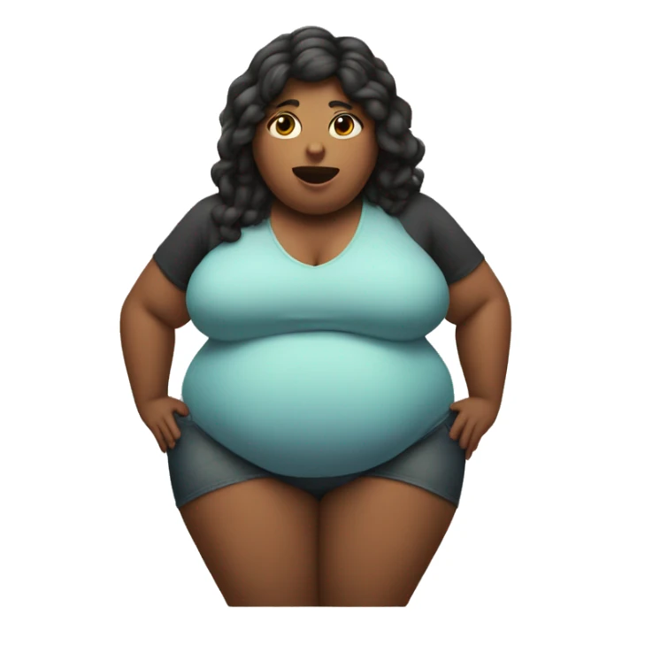 woman with huge round belly sticker