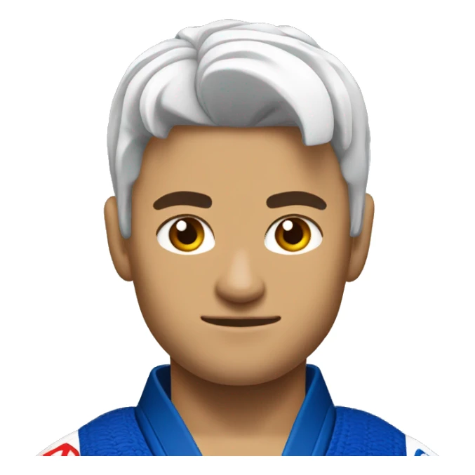 jiu jitsu fighter faixa branca sticker