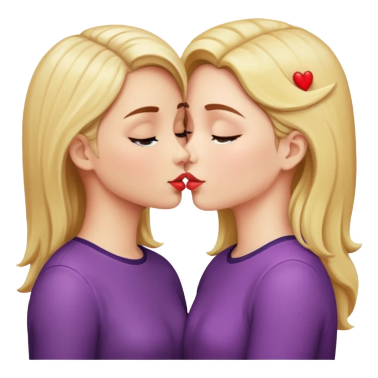 Girl kissing other girl sticker