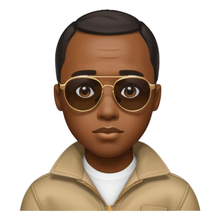 Diddy as a cool character with sunglasses emoji sticker