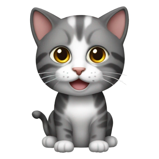 Gatto accaldato con l'affanno  sticker
