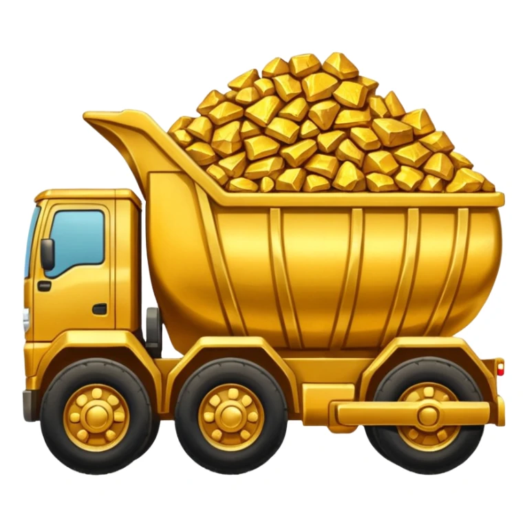 ore truck with gold ore sticker