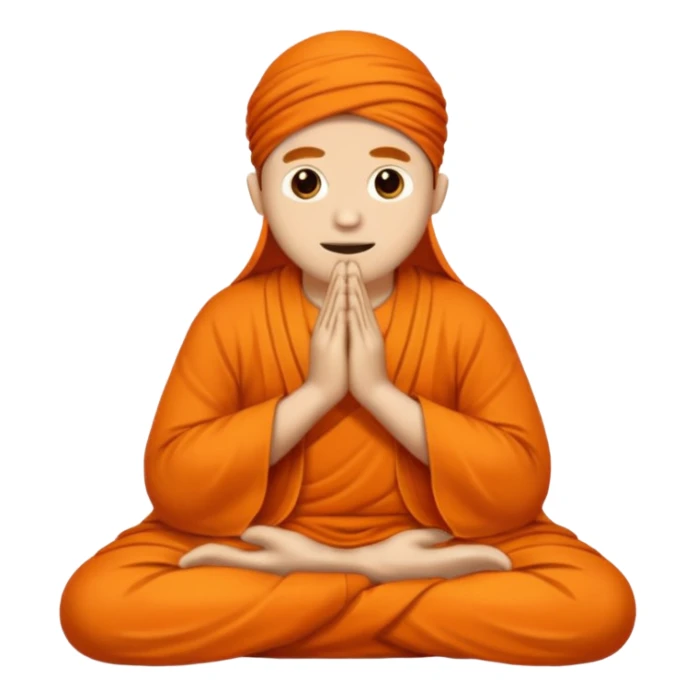 Buatkan emoticon siap pakai. Seseorang sedang sholat. sticker