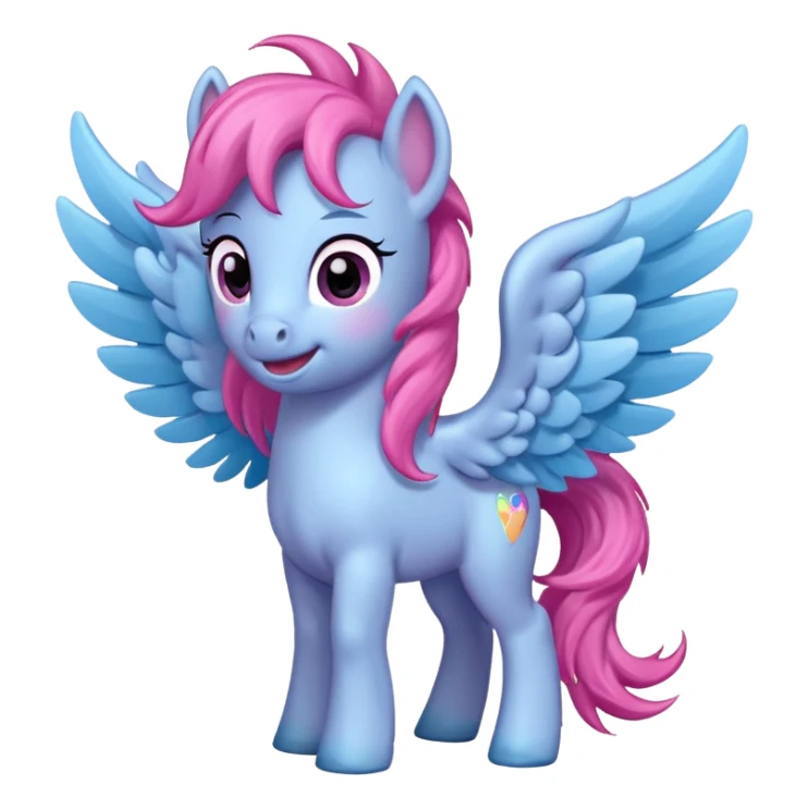 a littly pony with wings emoji sticker