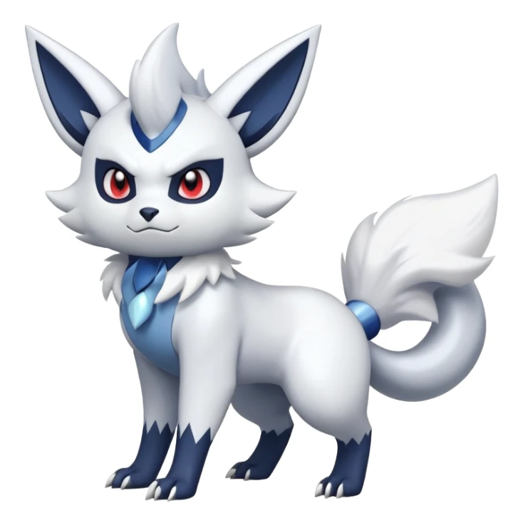 Zangoose-Absol-Meowstic-Fakémon-hybrid-creature (full body)  sticker