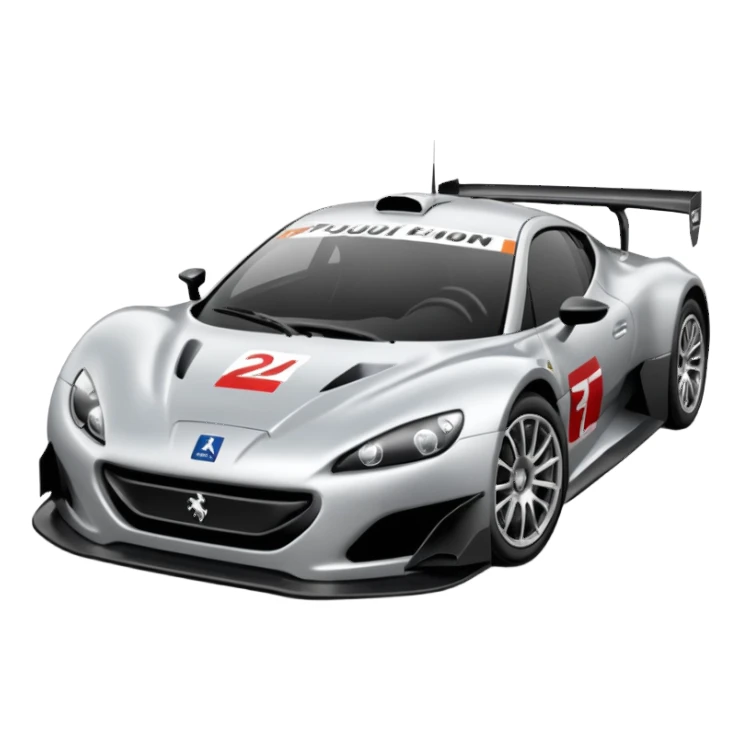 supercar 24 h du man Peugeot emoji sticker
