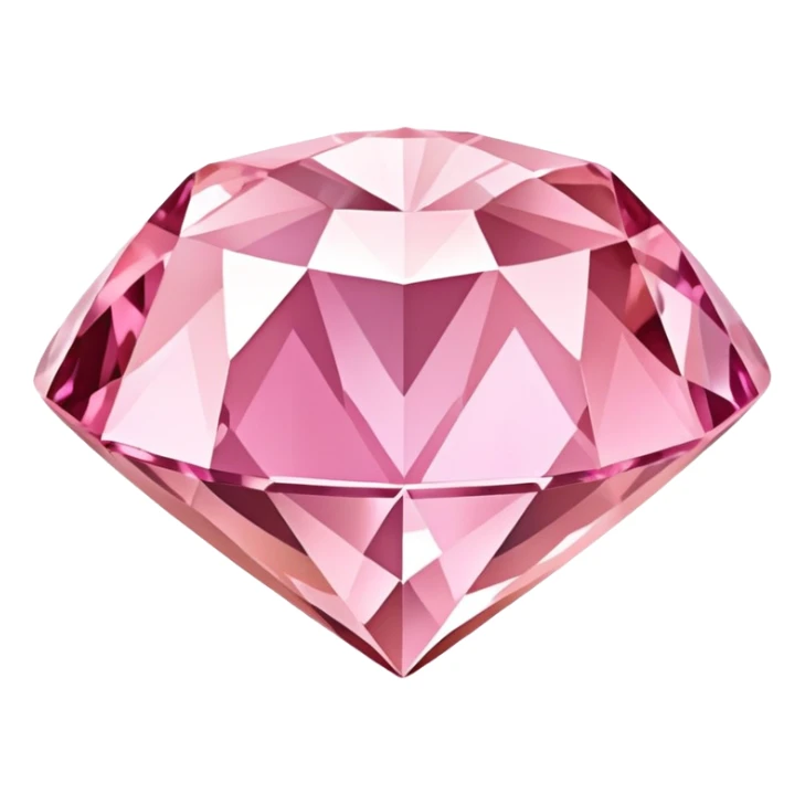 rose gold diamond gemstone with pink hues sticker
