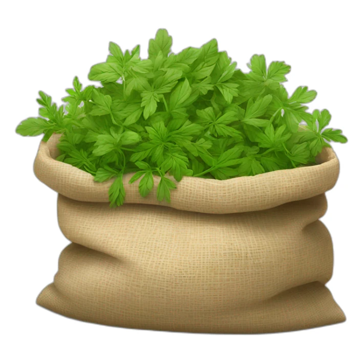 Big bag of smoking herbs sticker