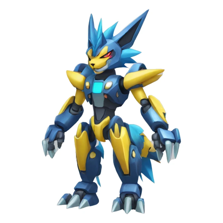 Zeraora-Zoroark-medabot-Mecha full body sticker