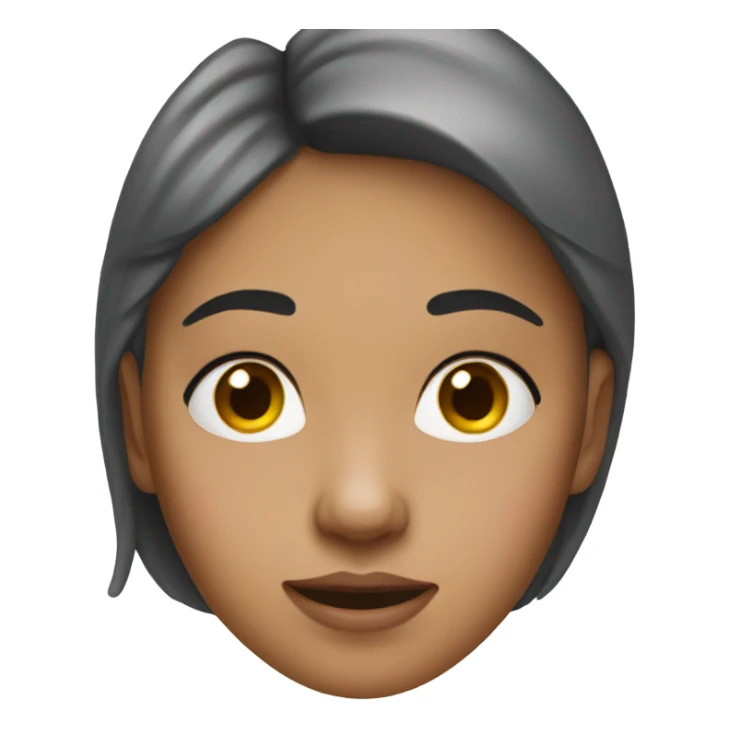 Nose cast on girl sticker