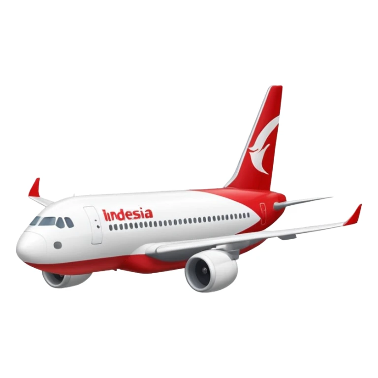Indonesia airlines take off in airport sticker