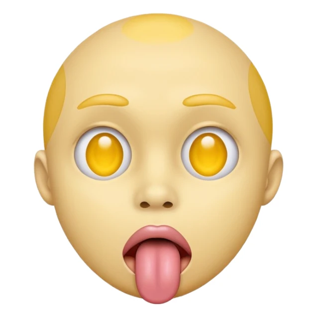 Doing the tongue out trend with the circle head one the normal yellow head make the 4th one better sticker