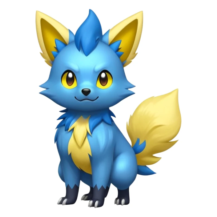 Manectric-Zorua-Yamper-Fakémon-hybrid-creature (full body)  sticker
