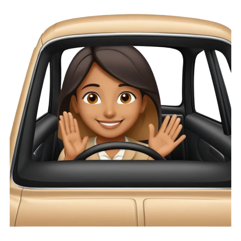bengali girl saying thank you in black car sticker