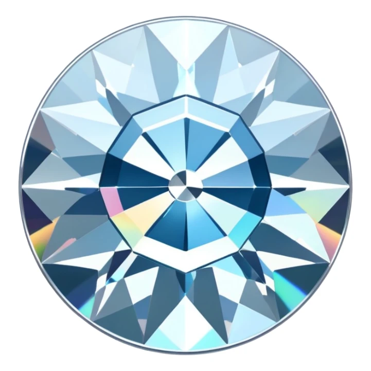 diamond CD emoji in minimalist style sticker