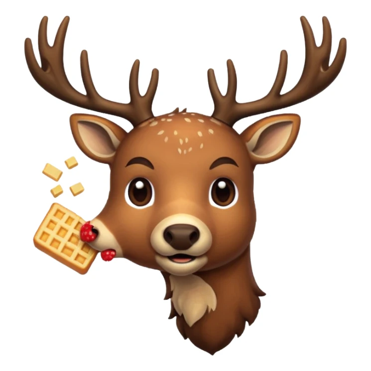 pixel deer eating a sentence
The words are UPDATE sticker