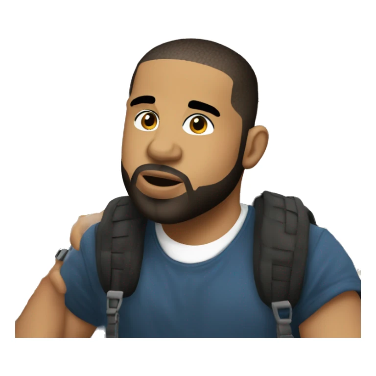 drake the rapper full of yummy food sticker