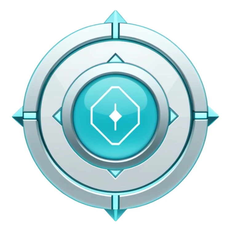  White And Cyan Cyber Aesthetic Deco sticker