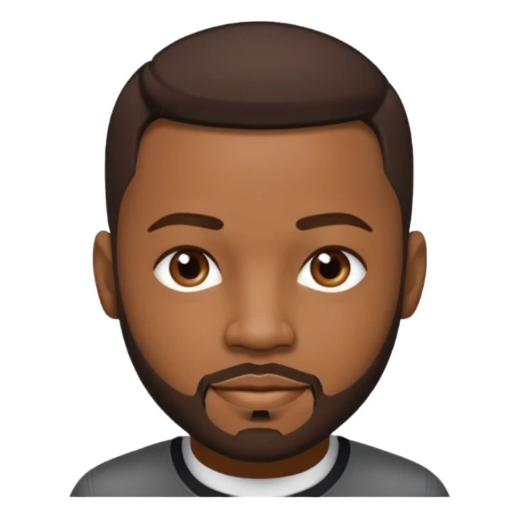 Marcus "Pleasure P" Cooper with dark brown hair sticker