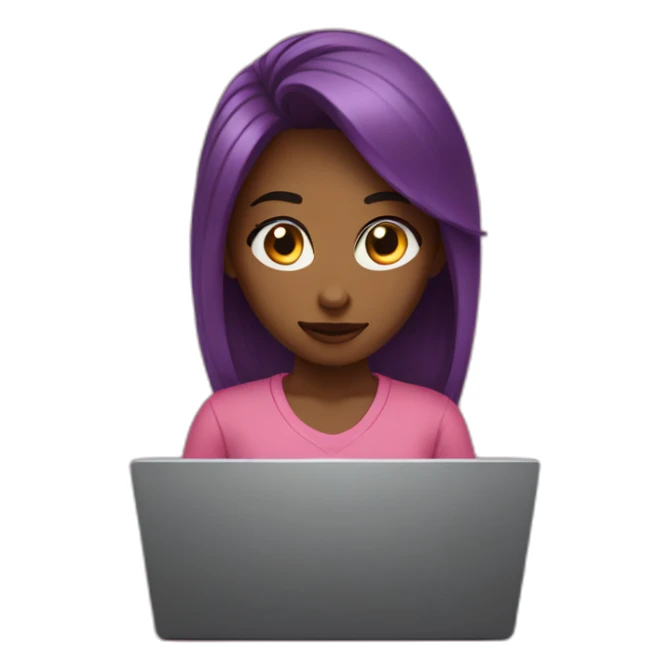 gurl watching netflix on laptop sticker