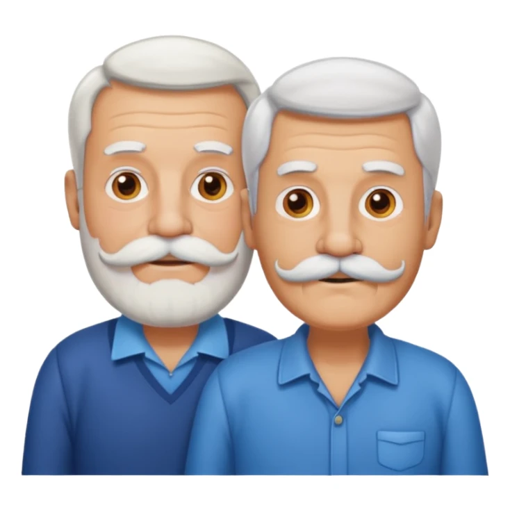 Rock in’roll  gay Granpa couple sticker