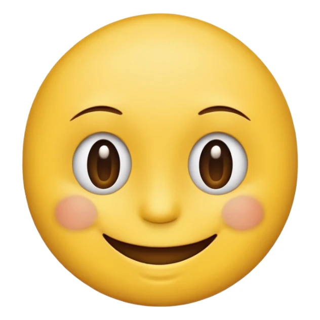 Half yellow half brown. No background. Make it look like an emoji. In smiley format. No hair sticker