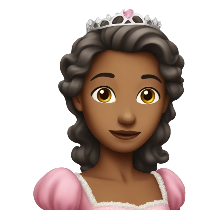 princess with pink dress sticker