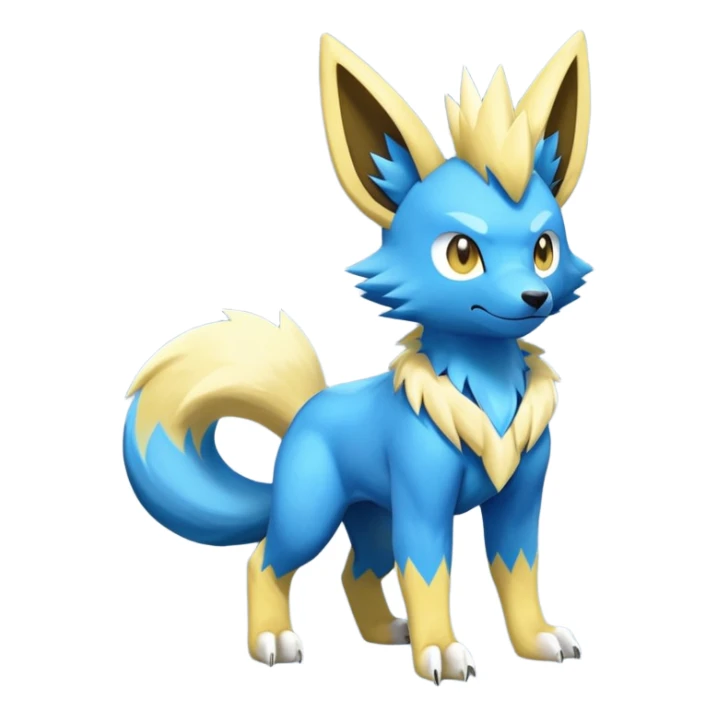 Manectric-Zeraora-Yamper-Fakémon-hybrid-creature (full body)  sticker