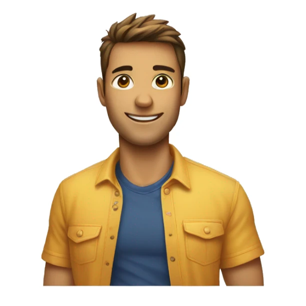 Emogi con nombre en la playera jordi sticker