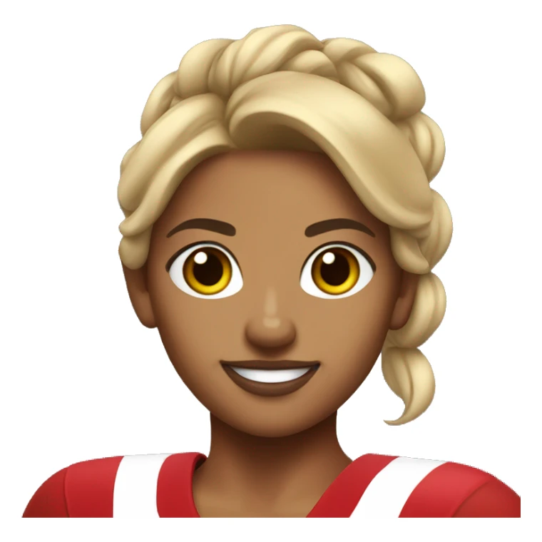 SF 49er cheerleader tan skin sticker