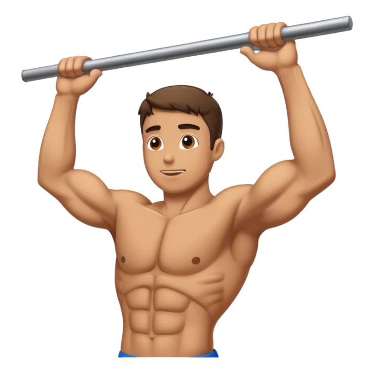 Guy doing pull ups  sticker