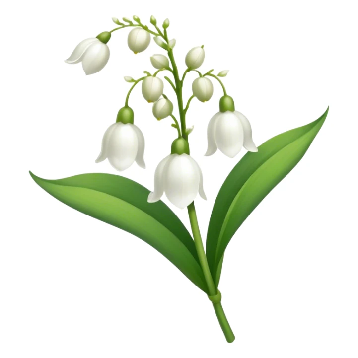 Lilly of the valley flower sticker