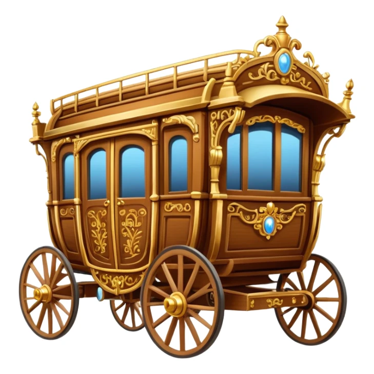 huge-horse-drawn-fancy-french-stagecoach-caravan sticker