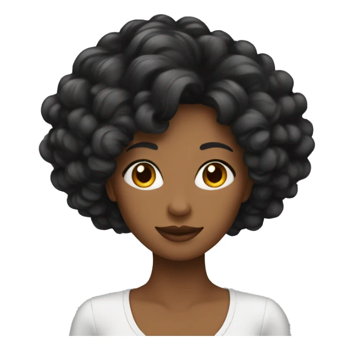 Femme cheveux long noir qui part en voyage  sticker