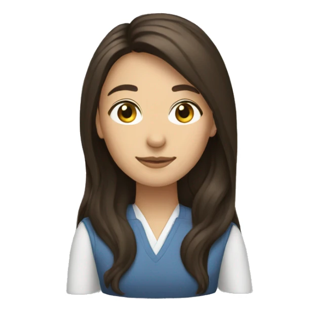 Brunette Guardianship Counselor with long hair sticker